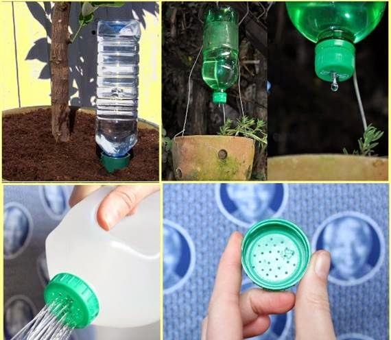 Cách tái chế chai nhựa tưới nước cho cây tự động